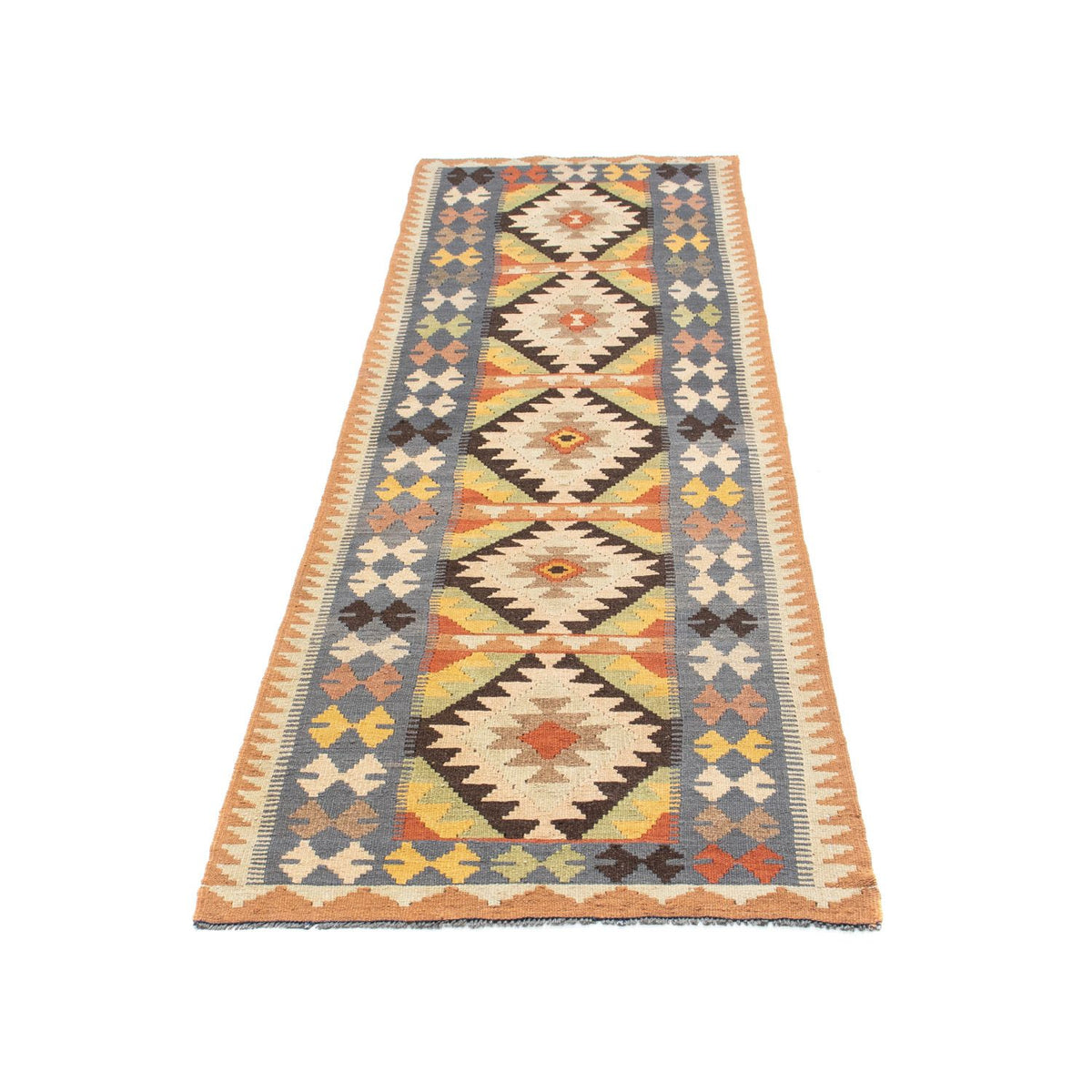 Alfombra de pasillo Alfombra Kelim - Oriental - 230 x 69 cm - beige