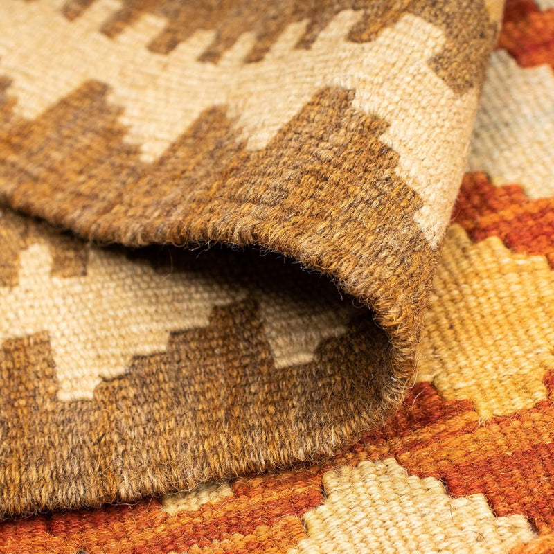 Alfombra de pasillo Alfombra Kelim - Oriental - 191 x 74 cm - marrón claro