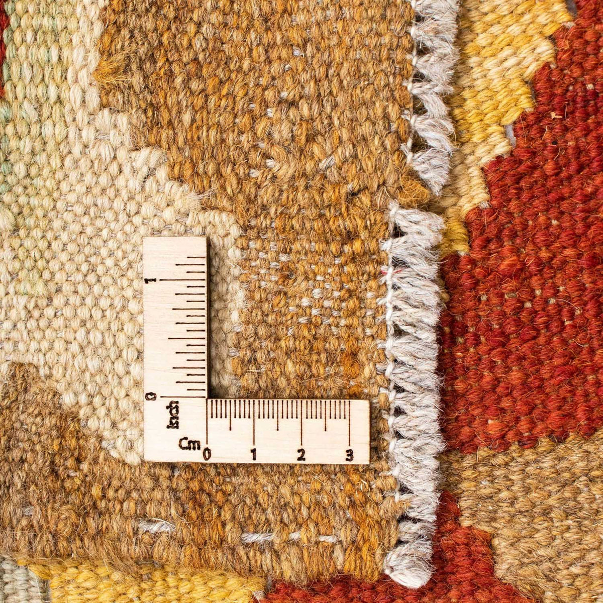 Alfombra de pasillo Alfombra Kelim - Oriental - 192 x 72 cm - marrón claro