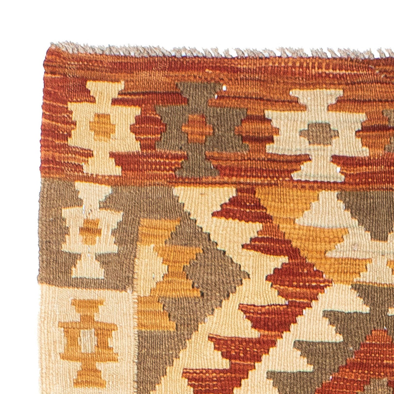 Alfombra de pasillo Alfombra Kelim - Oriental - 197 x 69 cm - beige