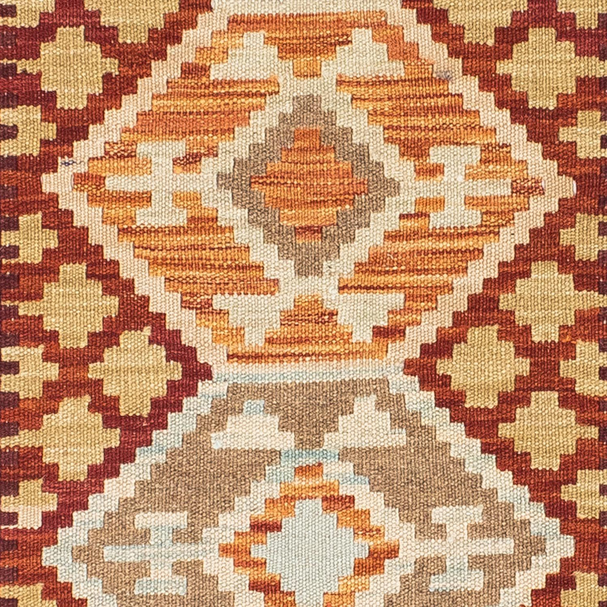 Alfombra de pasillo Alfombra Kelim - Oriental - 202 x 73 cm - beige