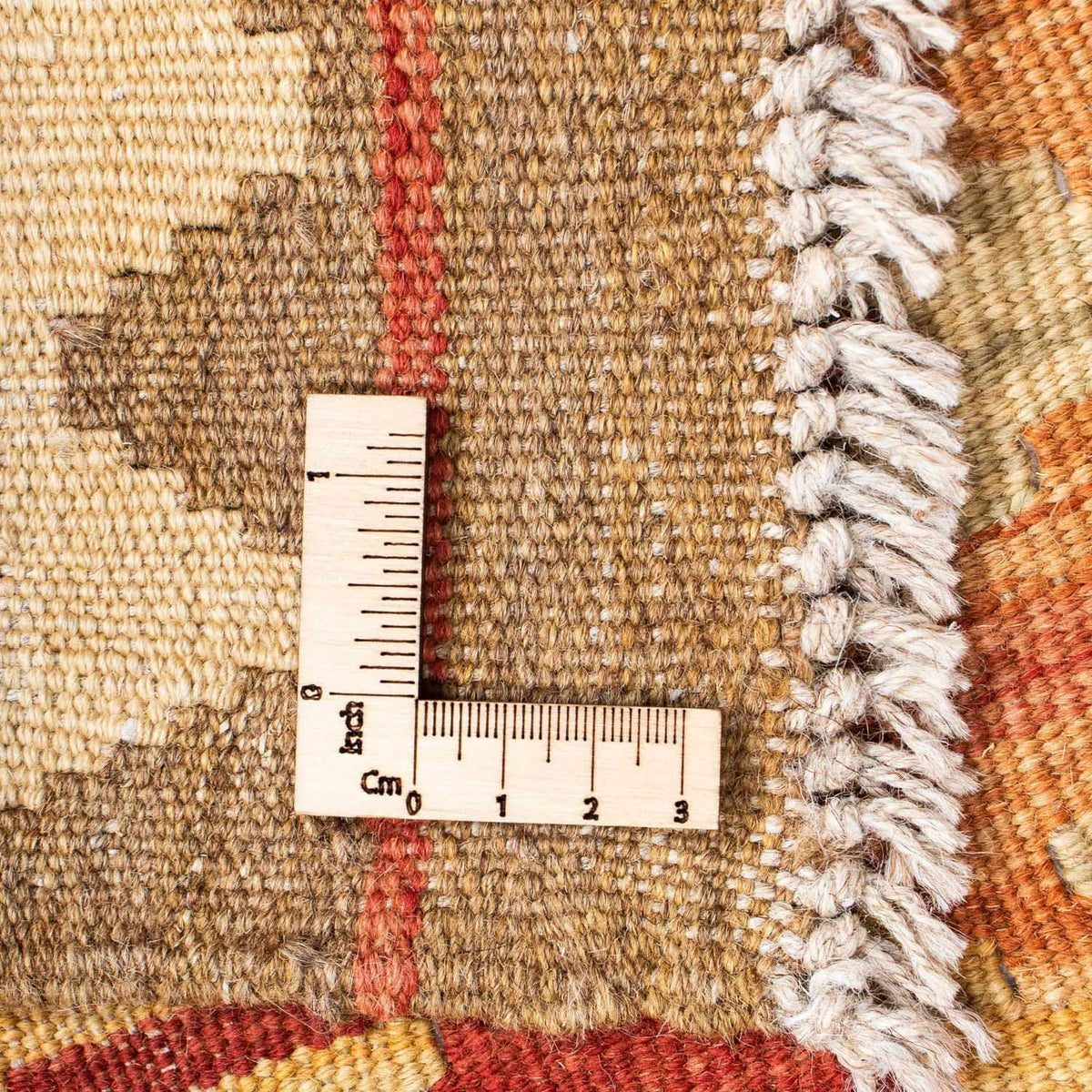 Alfombra de pasillo Alfombra Kelim - Oriental - 189 x 75 cm - marrón claro