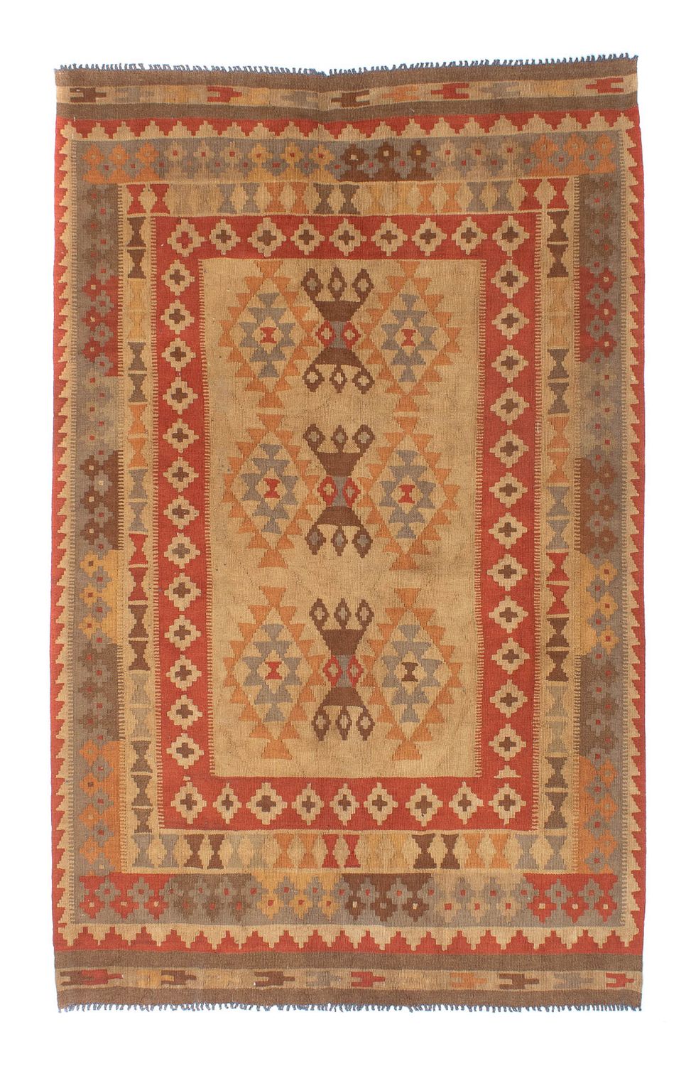 Alfombra Kelim - Oriental - 201 x 144 cm - multicolor