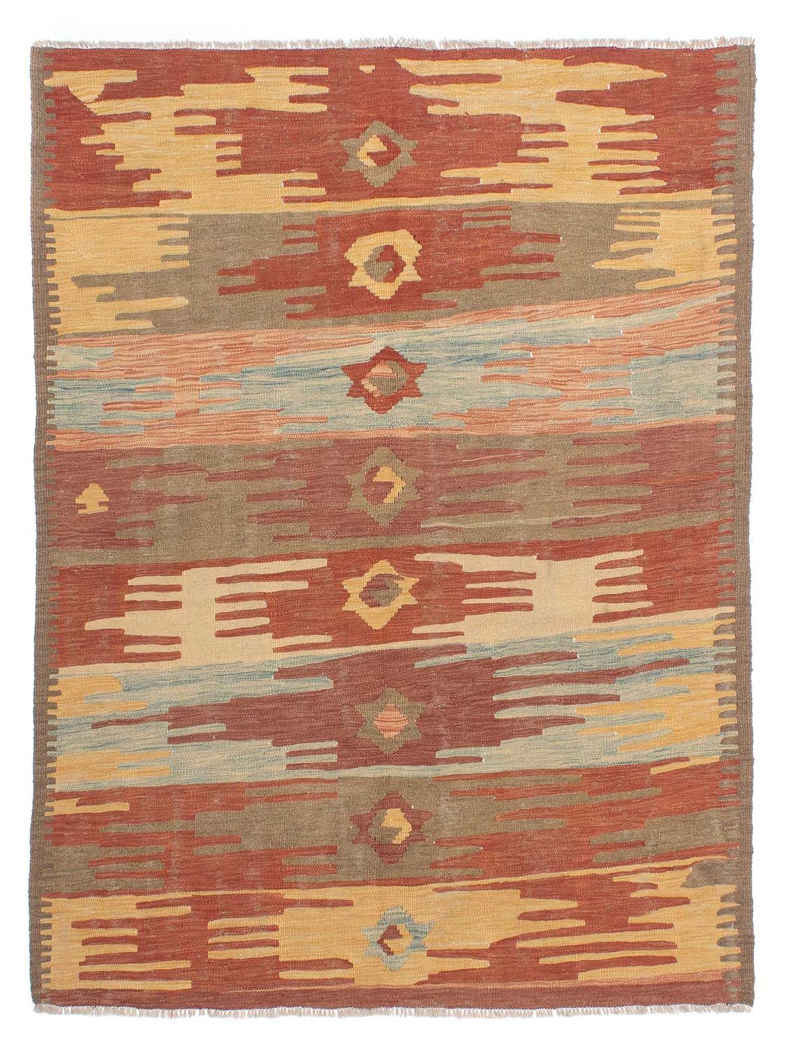 Alfombra Kelim - Oriental - 190 x 146 cm - multicolor