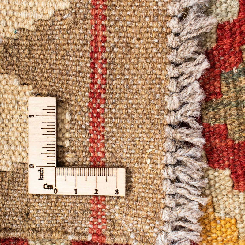 Alfombra de pasillo Alfombra Kelim - Oriental - 196 x 76 cm - marrón claro