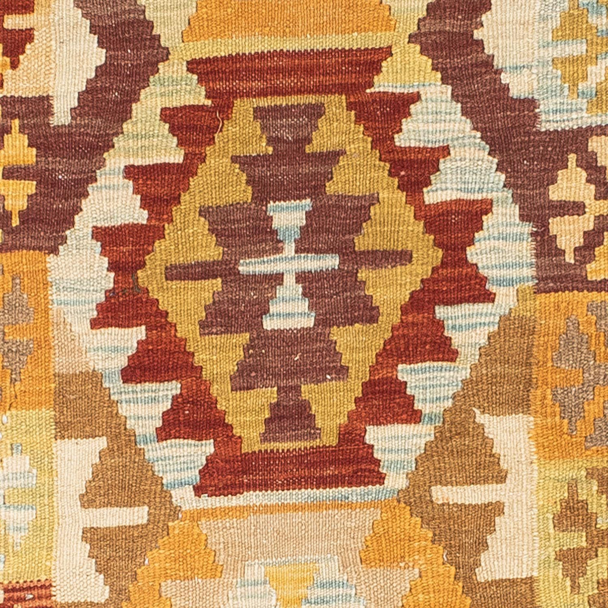 Alfombra de pasillo Alfombra Kelim - Oriental - 202 x 75 cm - beige