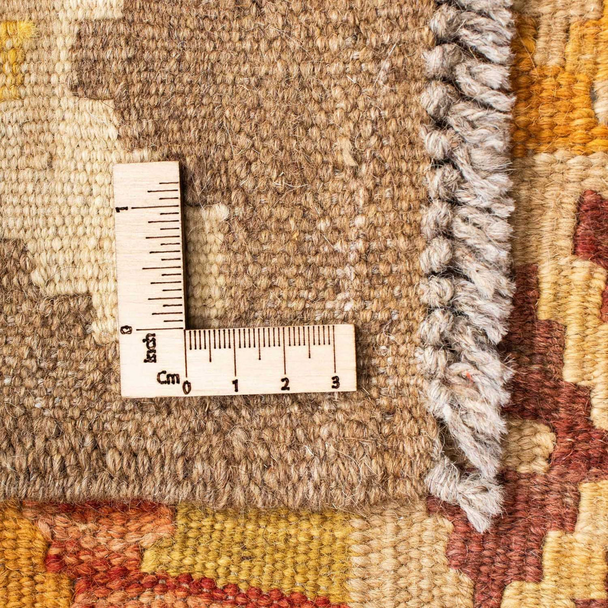Alfombra de pasillo Alfombra Kelim - Oriental - 202 x 75 cm - beige