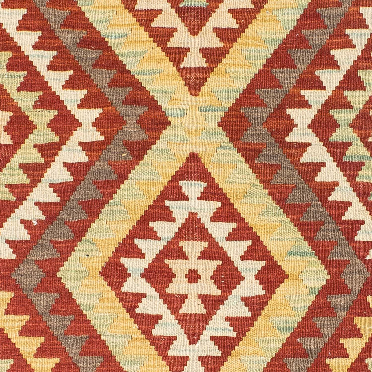 Alfombra de pasillo Alfombra Kelim - Oriental - 214 x 82 cm - óxido