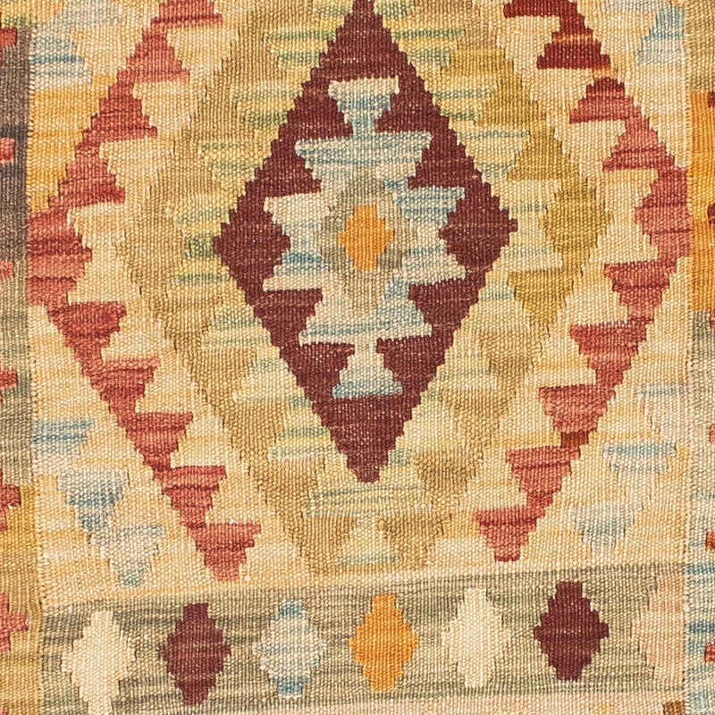Alfombra de pasillo Alfombra Kelim - Oriental - 198 x 75 cm - beige