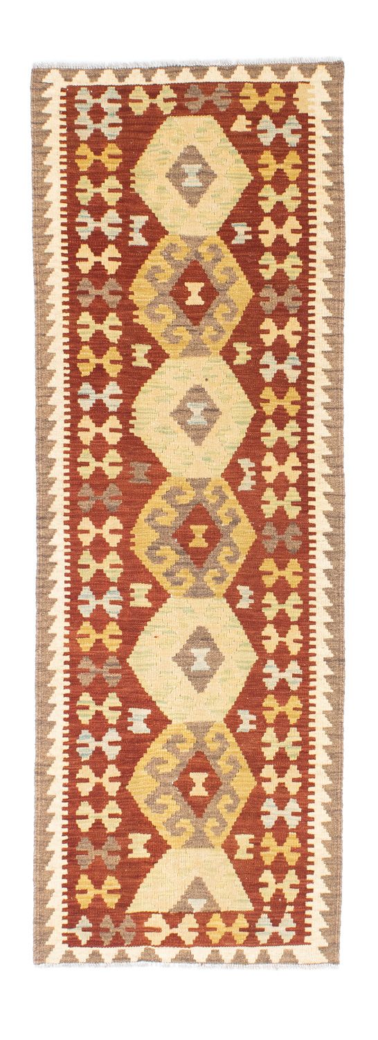Alfombra de pasillo Alfombra Kelim - Oriental - 195 x 67 cm - óxido