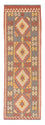Alfombra de pasillo Alfombra Kelim - Splash - 200 x 65 cm - rojo