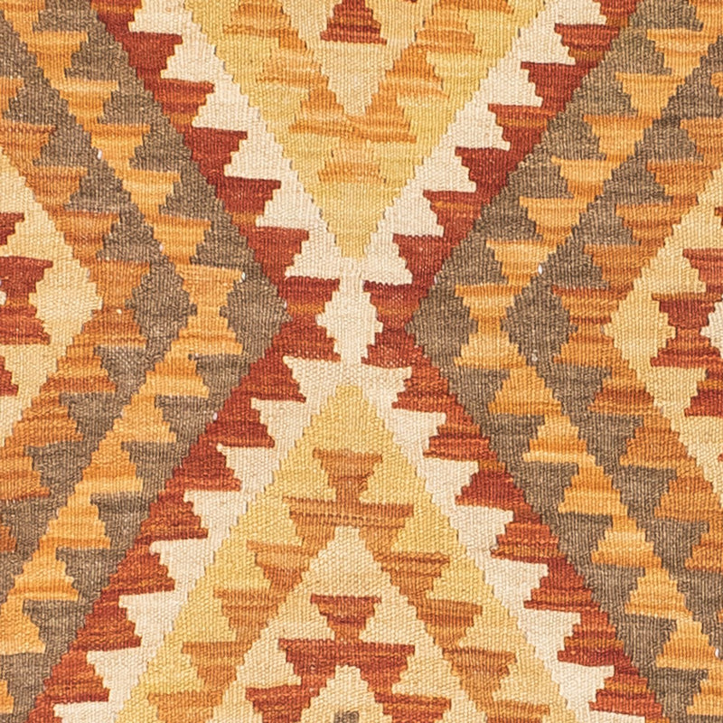 Alfombra de pasillo Alfombra Kelim - Oriental - 192 x 69 cm - marrón claro