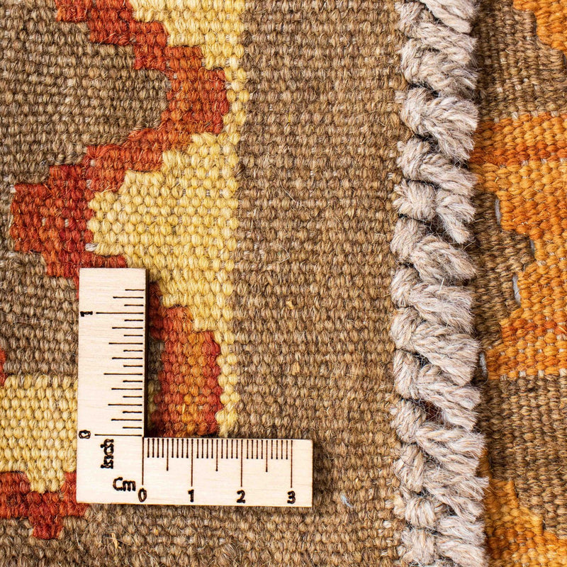 Alfombra de pasillo Alfombra Kelim - Oriental - 192 x 69 cm - marrón claro