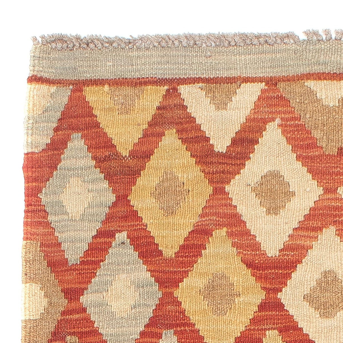 Alfombra de pasillo Alfombra Kelim - Splash - 185 x 69 cm - multicolor