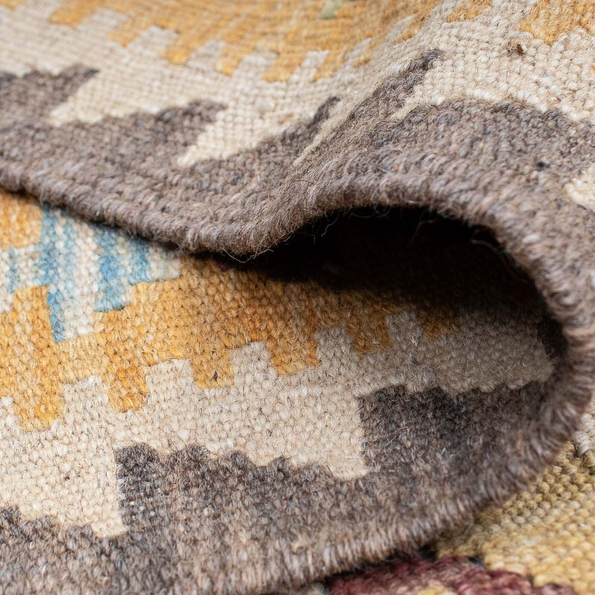 Alfombra de pasillo Alfombra Kelim - Splash - 192 x 63 cm - multicolor