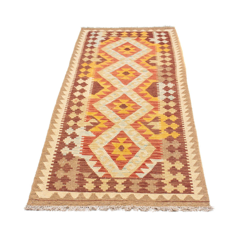 Alfombra de pasillo Alfombra Kelim - Oriental - 200 x 70 cm - beige