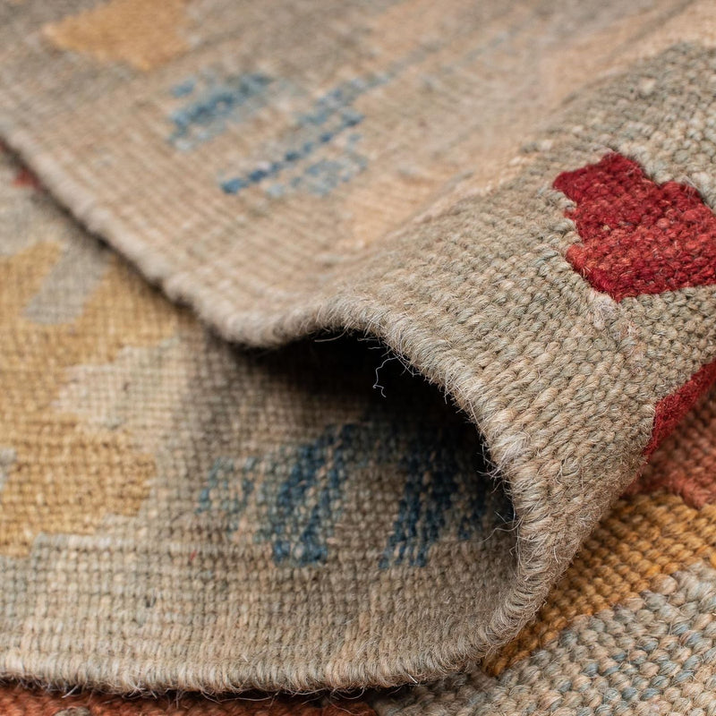 Alfombra de pasillo Alfombra Kelim - Splash - 199 x 64 cm - multicolor