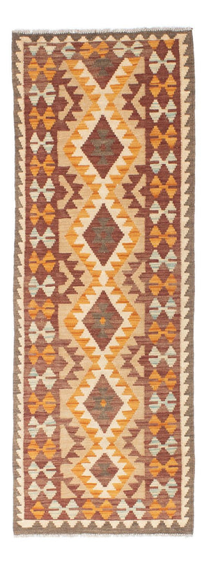 Alfombra de pasillo Alfombra Kelim - Oriental - 194 x 63 cm - beige
