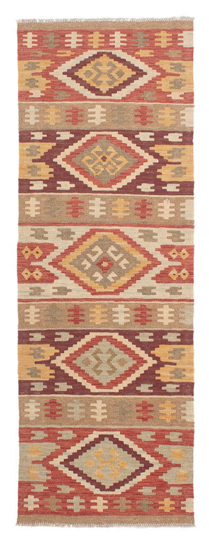 Alfombra de pasillo Alfombra Kelim - Splash - 205 x 64 cm - multicolor