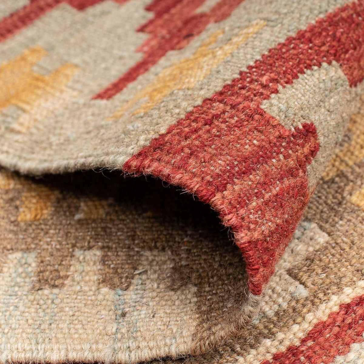 Alfombra de pasillo Alfombra Kelim - Splash - 205 x 64 cm - multicolor