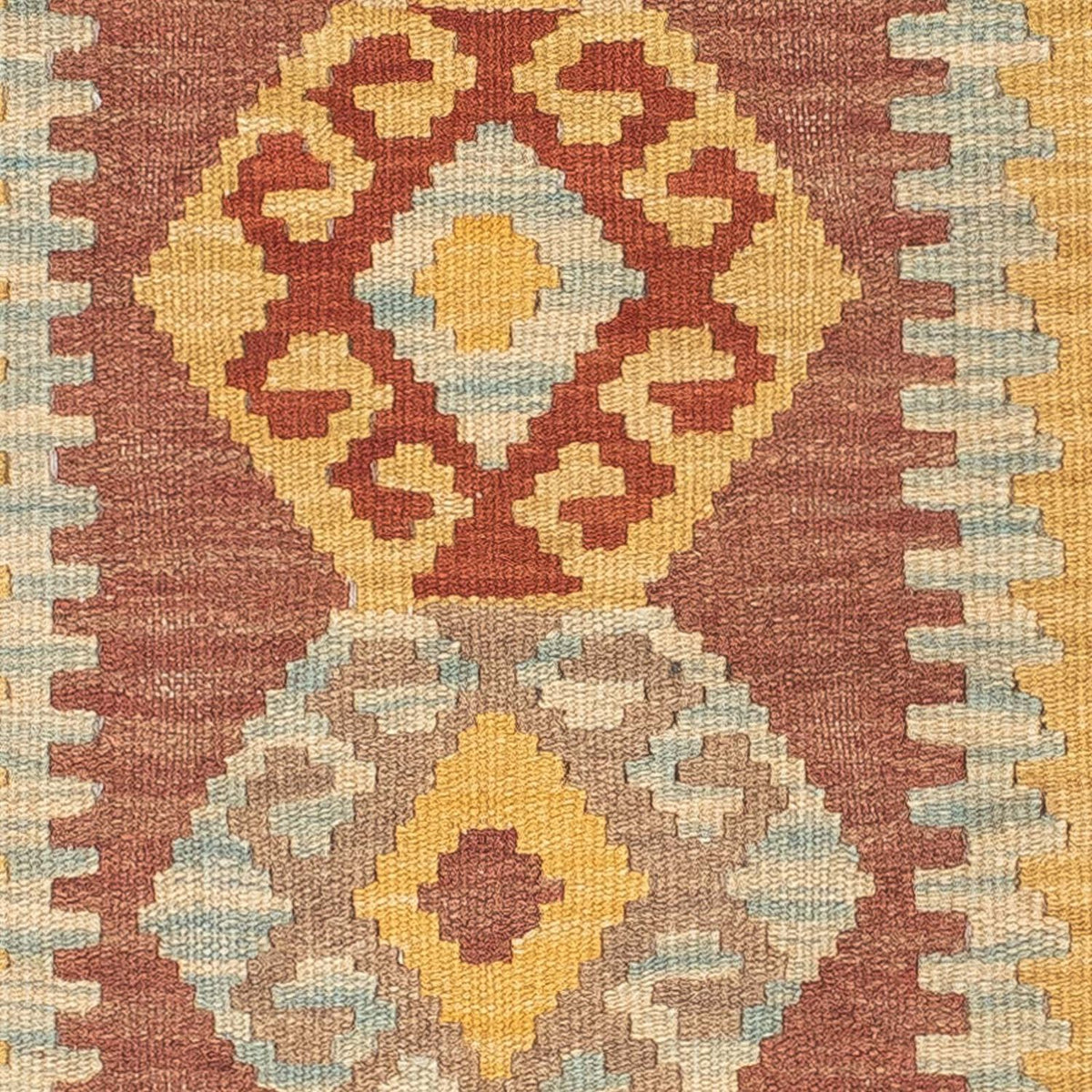 Alfombra de pasillo Alfombra Kelim - Splash - 210 x 69 cm - multicolor