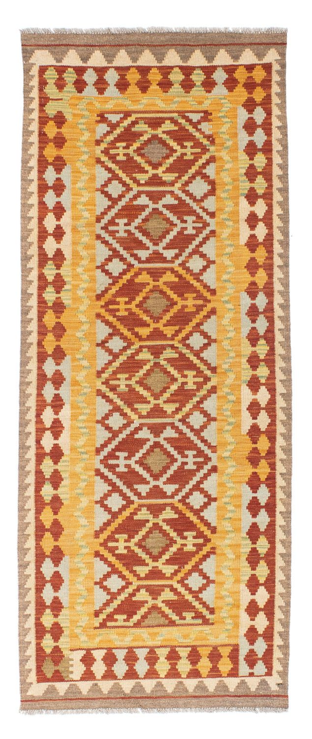 Alfombra de pasillo Alfombra Kelim - Oriental - 195 x 73 cm - rojo