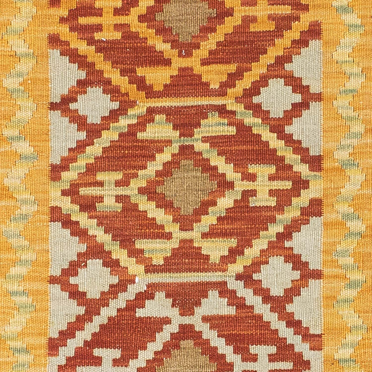 Alfombra de pasillo Alfombra Kelim - Oriental - 195 x 73 cm - rojo