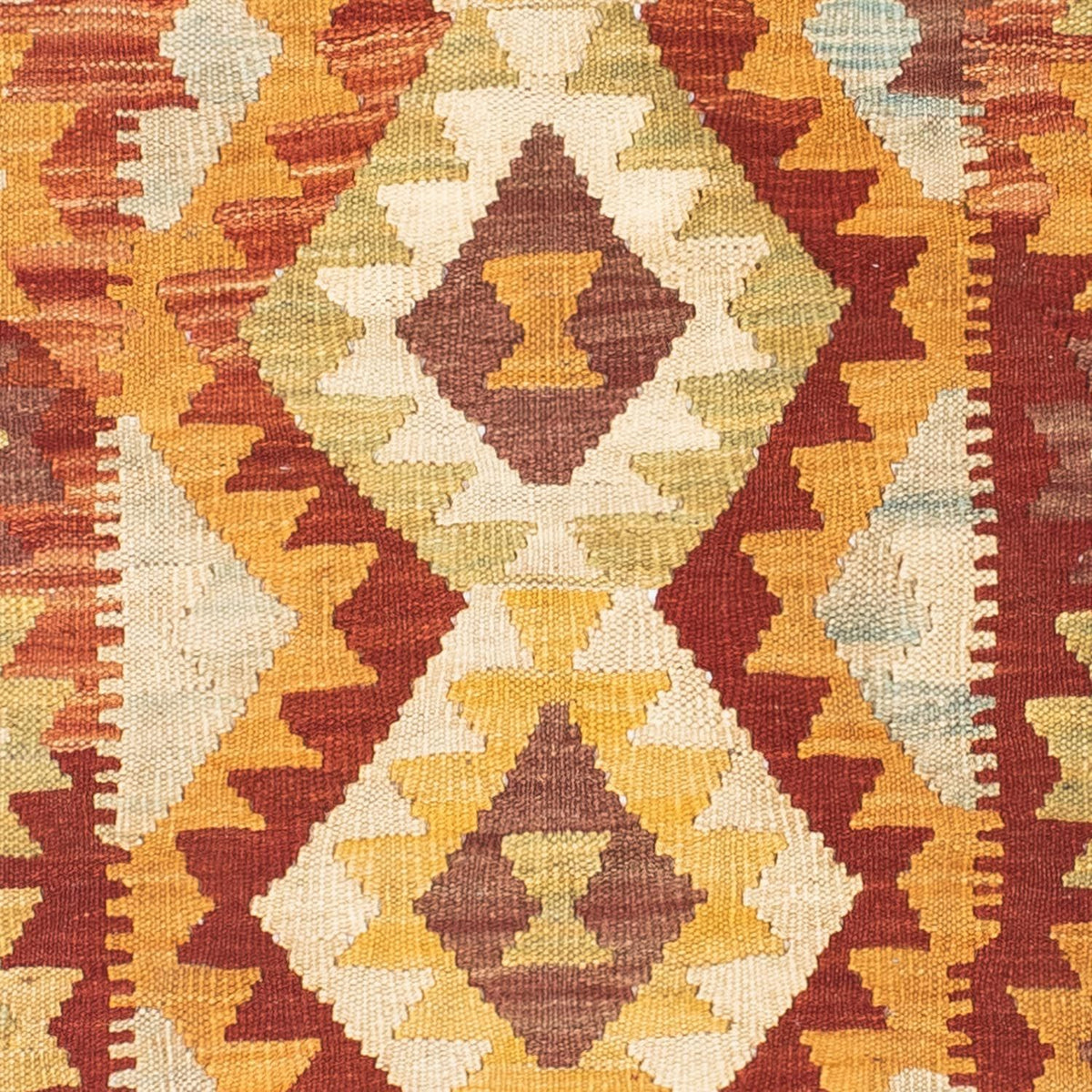 Alfombra de pasillo Alfombra Kelim - Oriental - 198 x 73 cm - beige