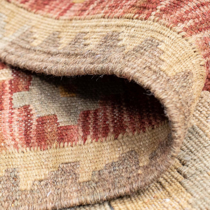 Alfombra de pasillo Alfombra Kelim - Splash - 193 x 64 cm - óxido