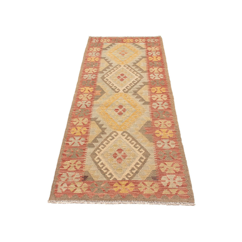 Alfombra de pasillo Alfombra Kelim - Splash - 205 x 66 cm - multicolor
