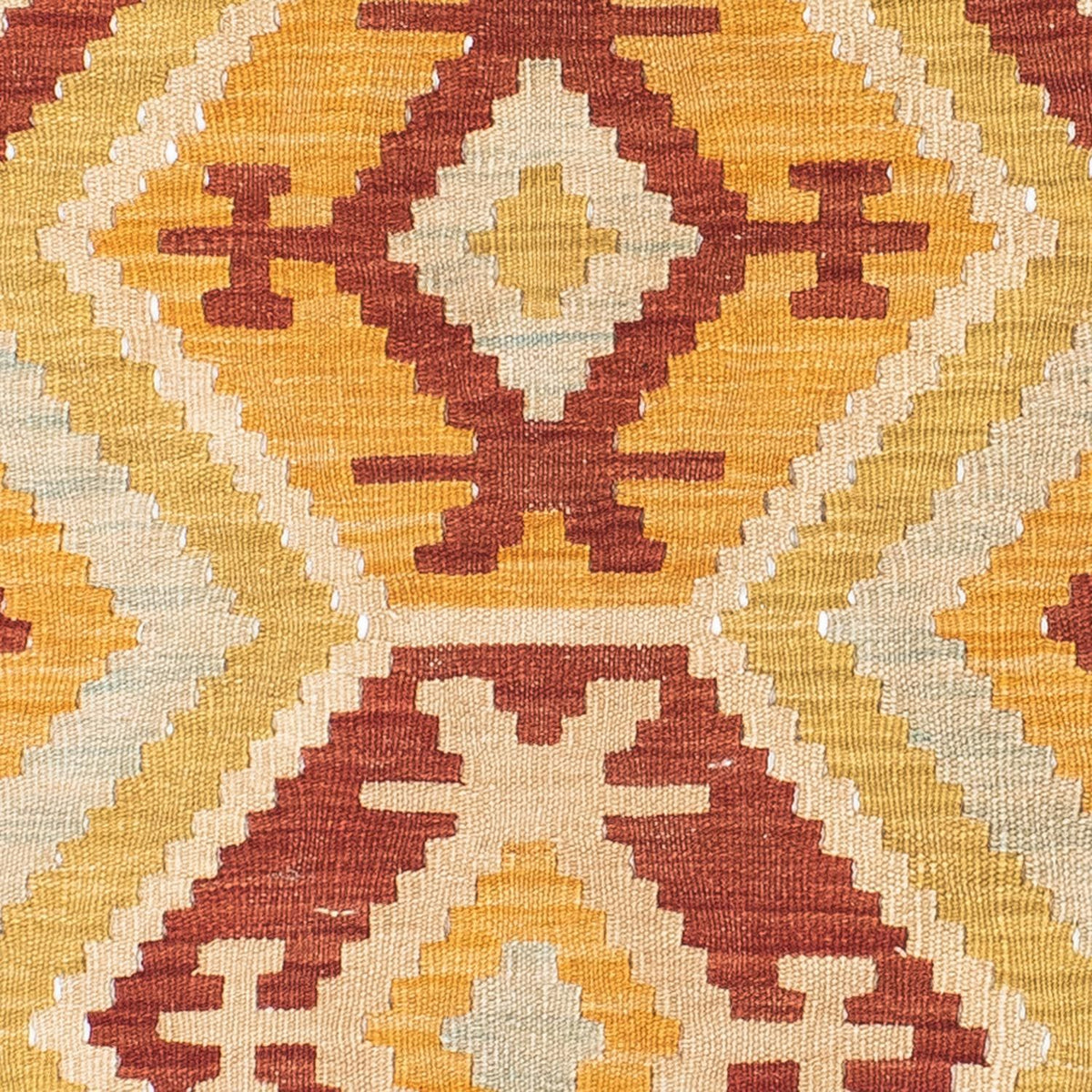 Alfombra de pasillo Alfombra Kelim - Oriental - 197 x 70 cm - beige