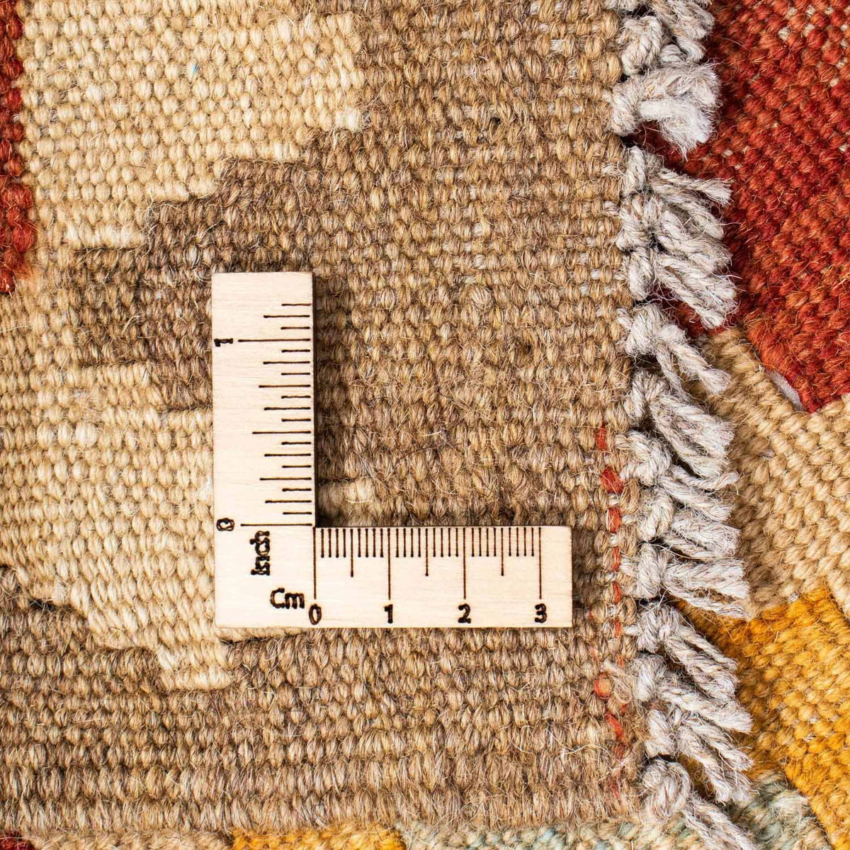 Alfombra de pasillo Alfombra Kelim - Oriental - 197 x 70 cm - beige