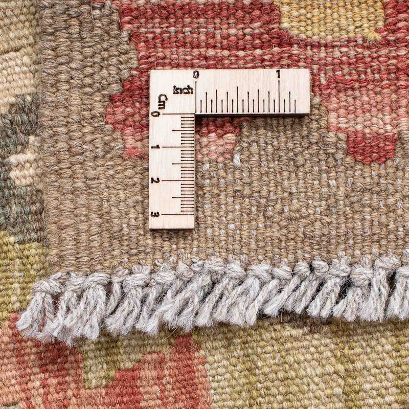 Alfombra de pasillo Alfombra Kelim - Splash - 207 x 66 cm - rojo claro