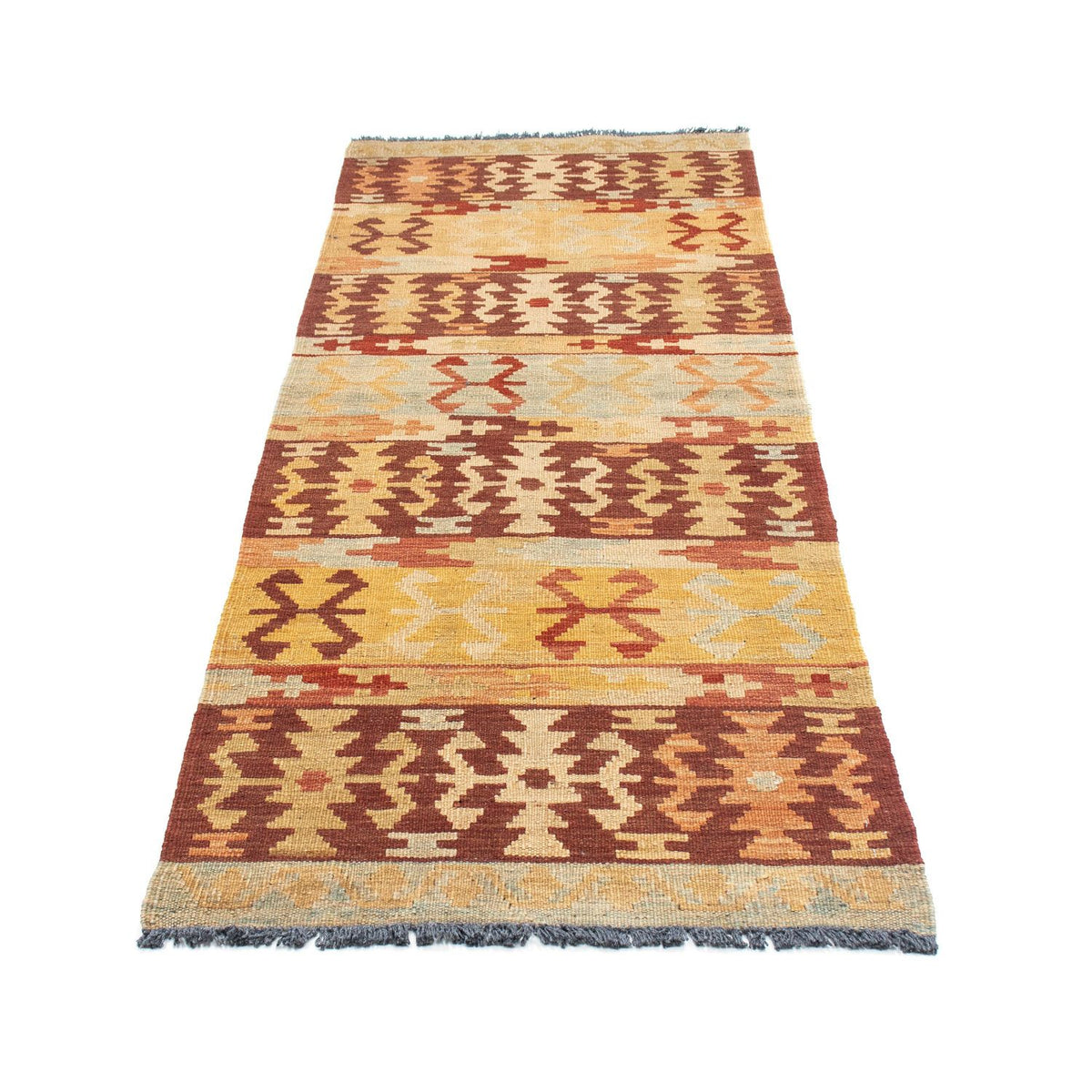 Alfombra de pasillo Alfombra Kelim - Oriental - 209 x 72 cm - multicolor