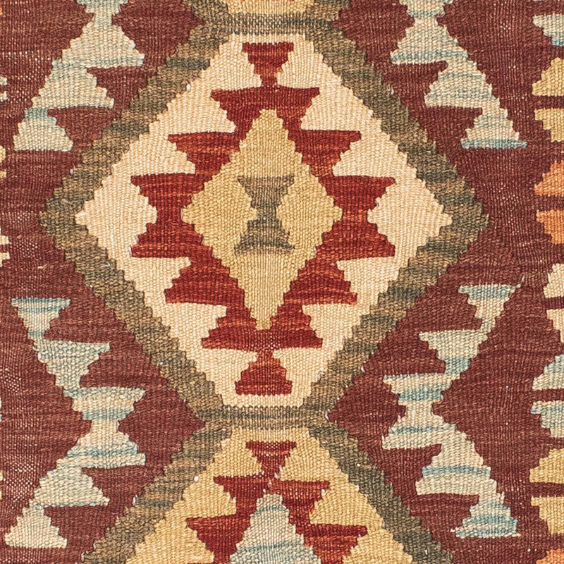 Alfombra de pasillo Alfombra Kelim - Oriental - 192 x 76 cm - marrón