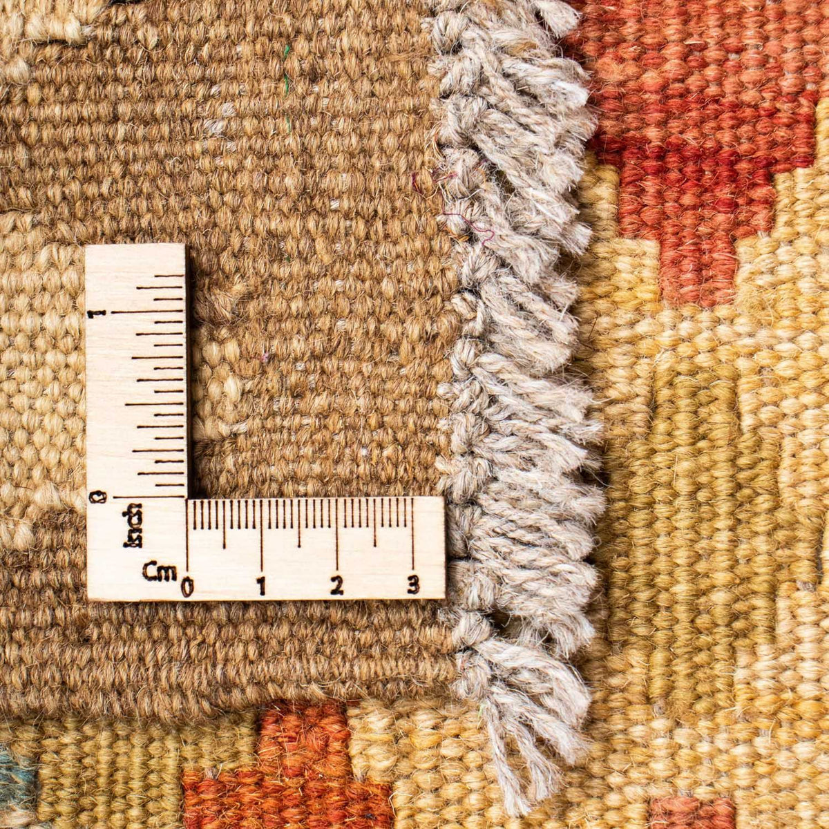 Alfombra de pasillo Alfombra Kelim - Oriental - 195 x 74 cm - beige