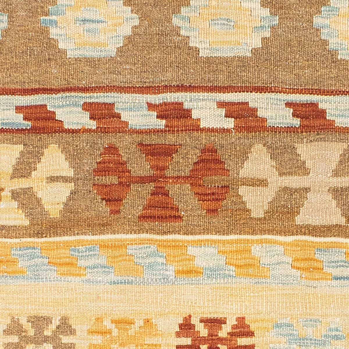 Alfombra de pasillo Alfombra Kelim - Oriental - 207 x 77 cm - beige