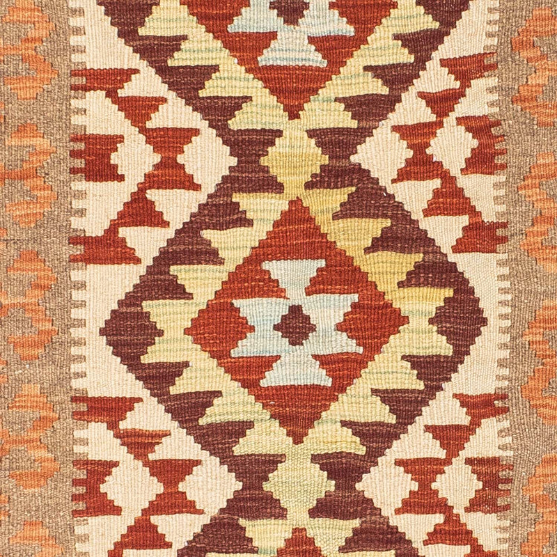 Alfombra de pasillo Alfombra Kelim - Oriental - 199 x 77 cm - beige