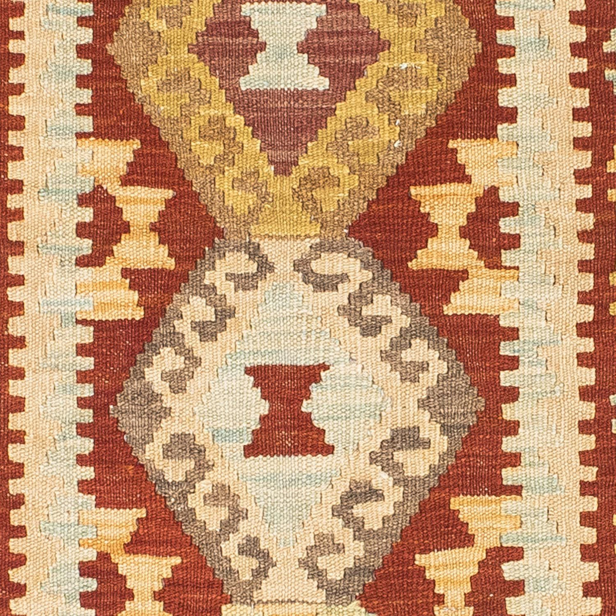 Alfombra de pasillo Alfombra Kelim - Oriental - 206 x 71 cm - beige