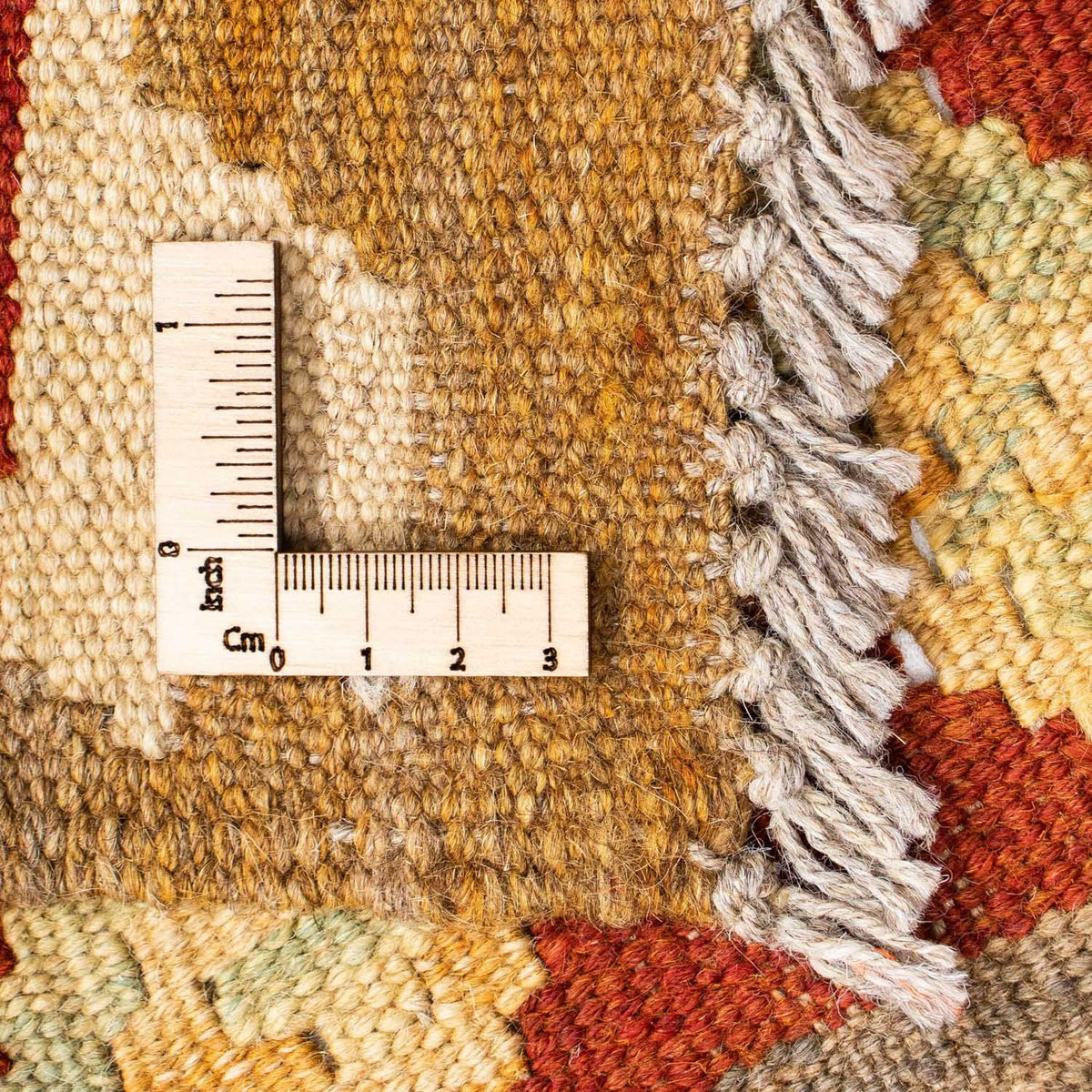 Alfombra de pasillo Alfombra Kelim - Oriental - 206 x 71 cm - beige