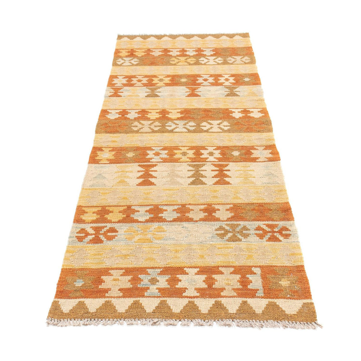 Alfombra de pasillo Alfombra Kelim - Splash - 194 x 65 cm - multicolor