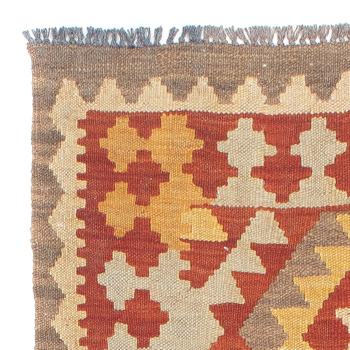 Alfombra de pasillo Alfombra Kelim - Splash - 206 x 66 cm - multicolor