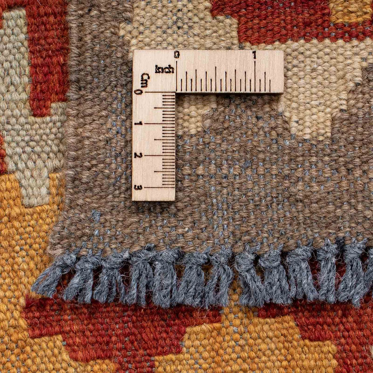 Alfombra de pasillo Alfombra Kelim - Splash - 206 x 66 cm - multicolor