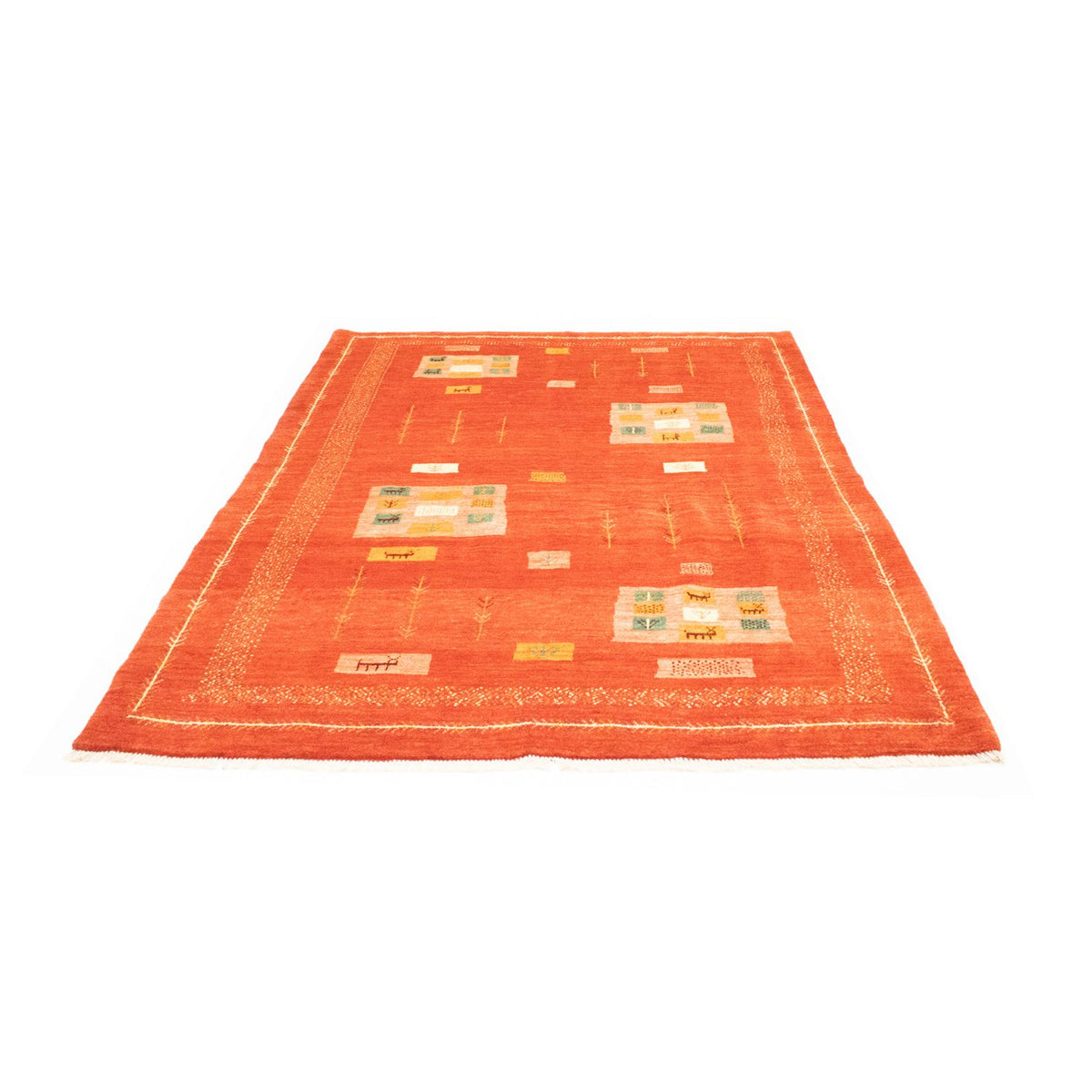 Alfombra Gabbeh - Persa - 230 x 180 cm - rojo