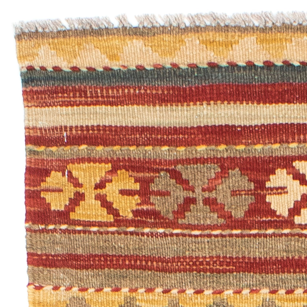 Alfombra de pasillo Alfombra Kelim - Oriental - 201 x 72 cm - multicolor
