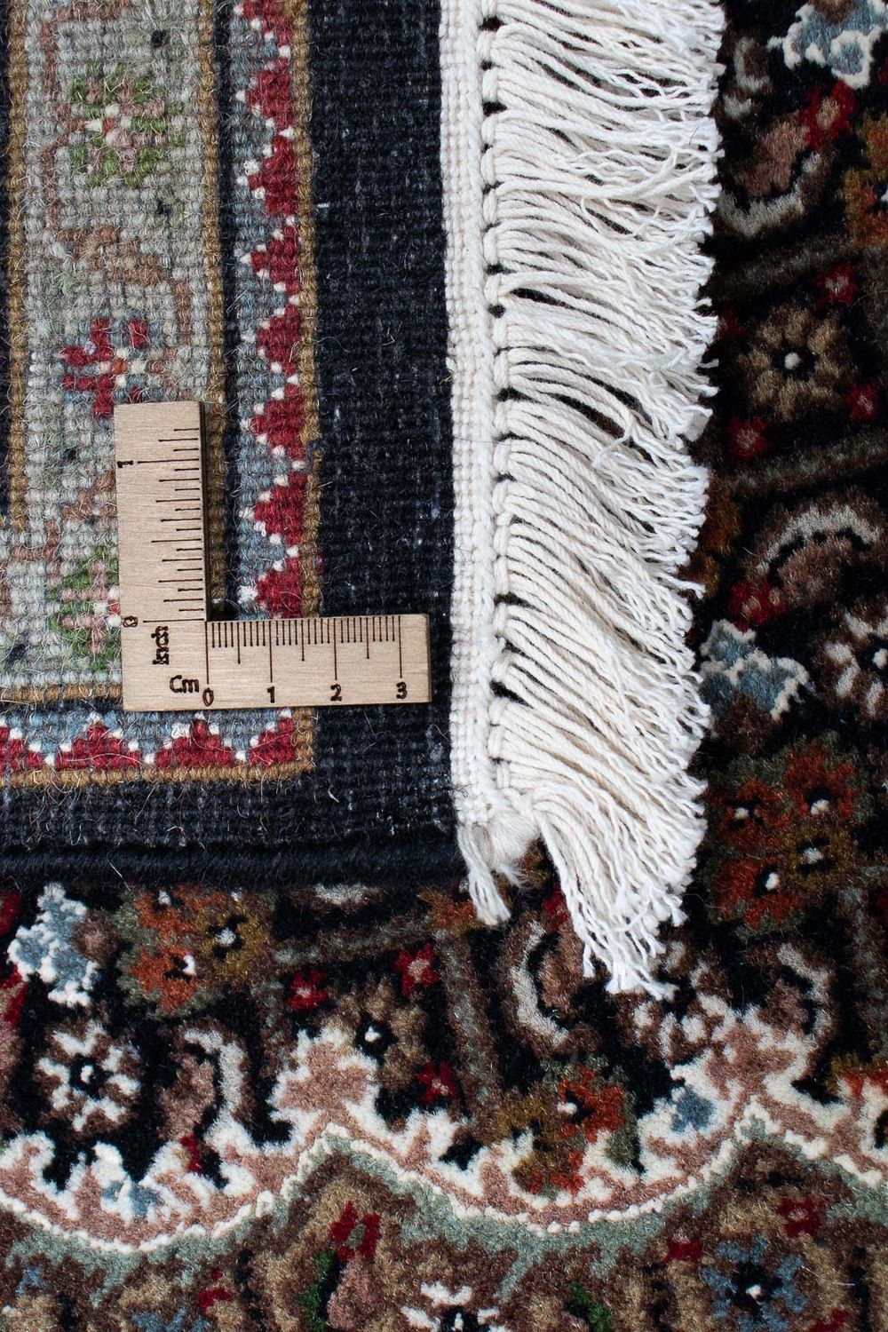 Alfombra persa - Tabriz - 202 x 138 cm - azul oscuro