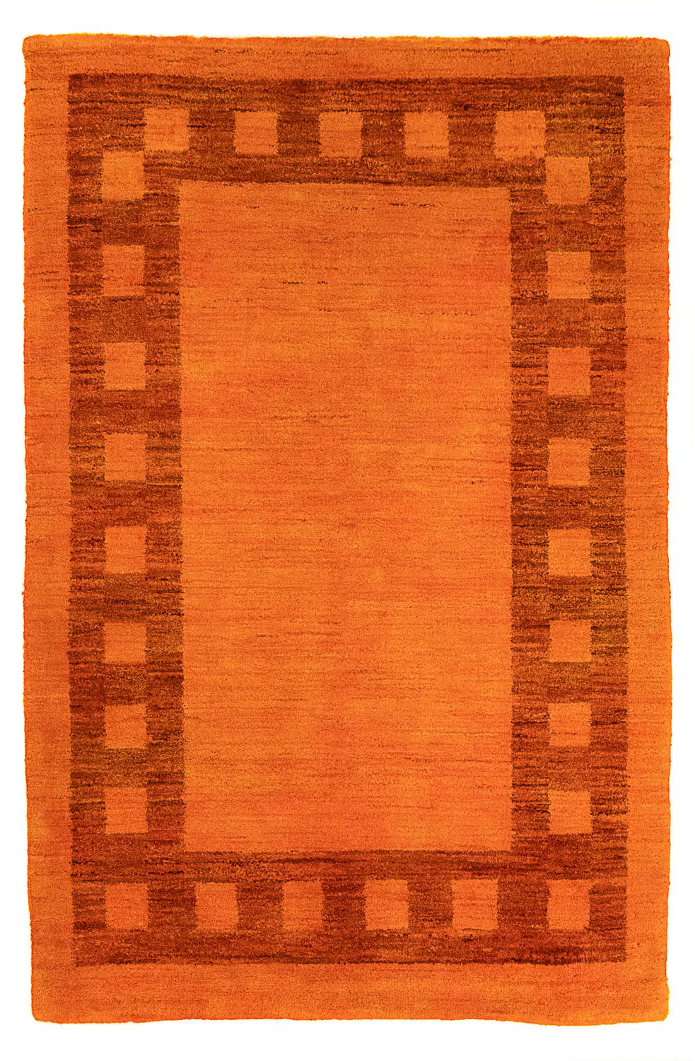 Alfombra Gabbeh - Indus - 123 x 79 cm - naranja