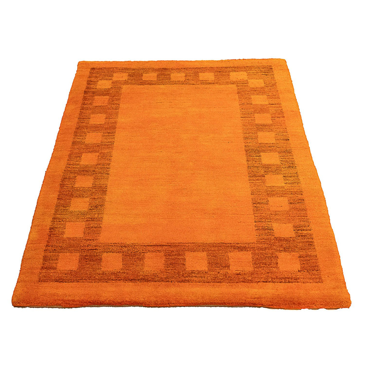 Alfombra Gabbeh - Indus - 123 x 79 cm - naranja