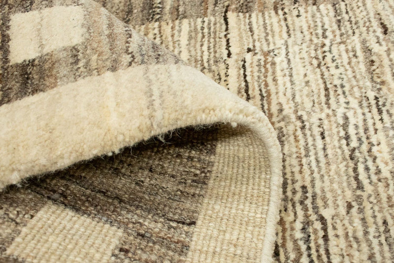 Alfombra de pasillo Alfombra Gabbeh - Indus - 300 x 74 cm - gris