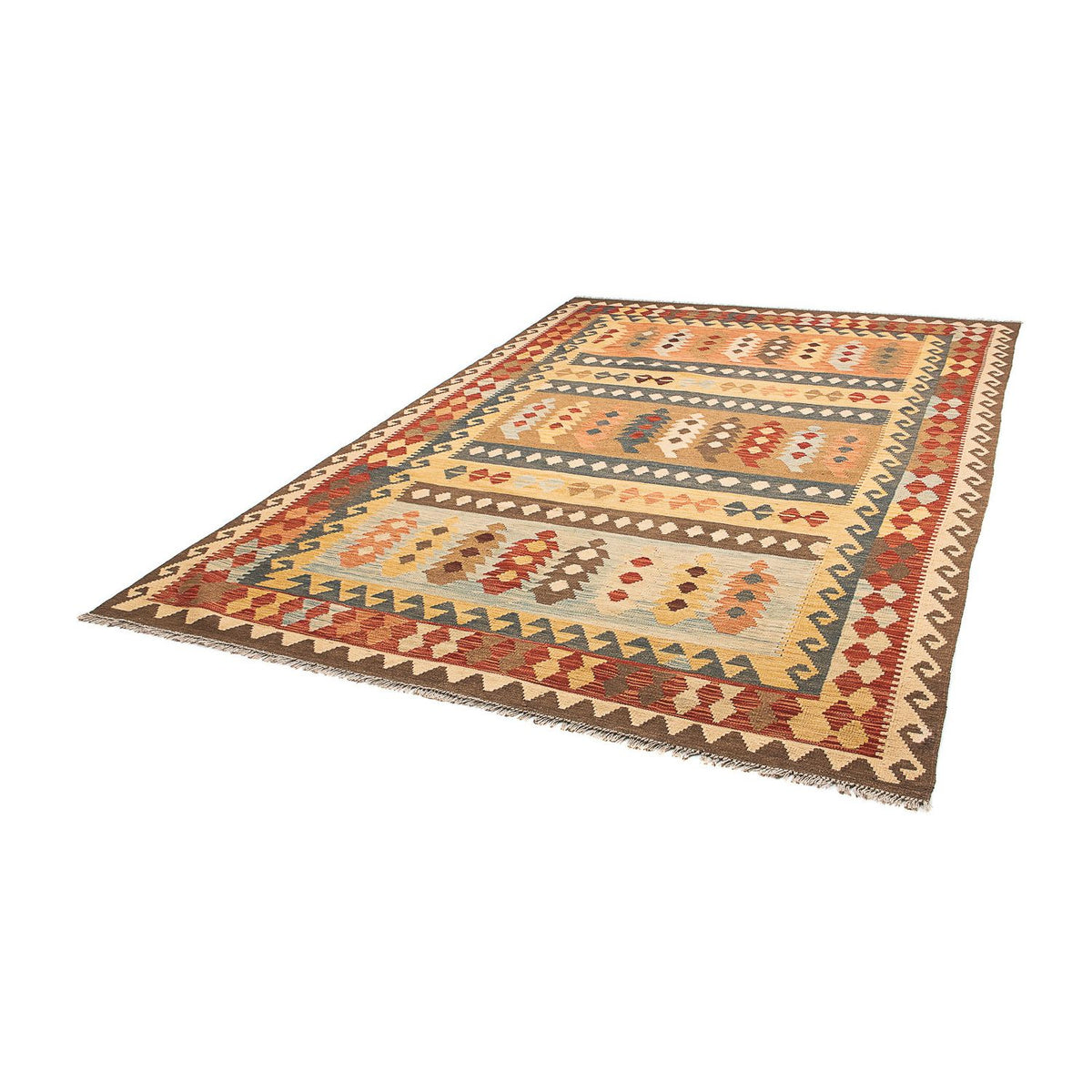 Alfombra Kelim - Splash - 299 x 201 cm - multicolor